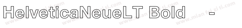 HelveticaNeueLT Bold 粗体字体转换